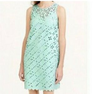 J Crew New sleeveless lacy dress with under slip TALL